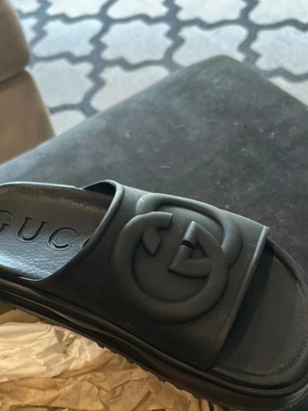 New Gucci Black Women's Sandals - Picture 3 of 8